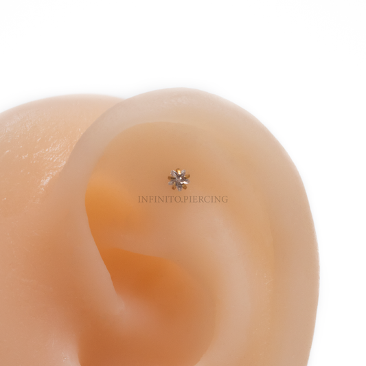LABRET ZIRCONIA ESTRELLA ACERO
