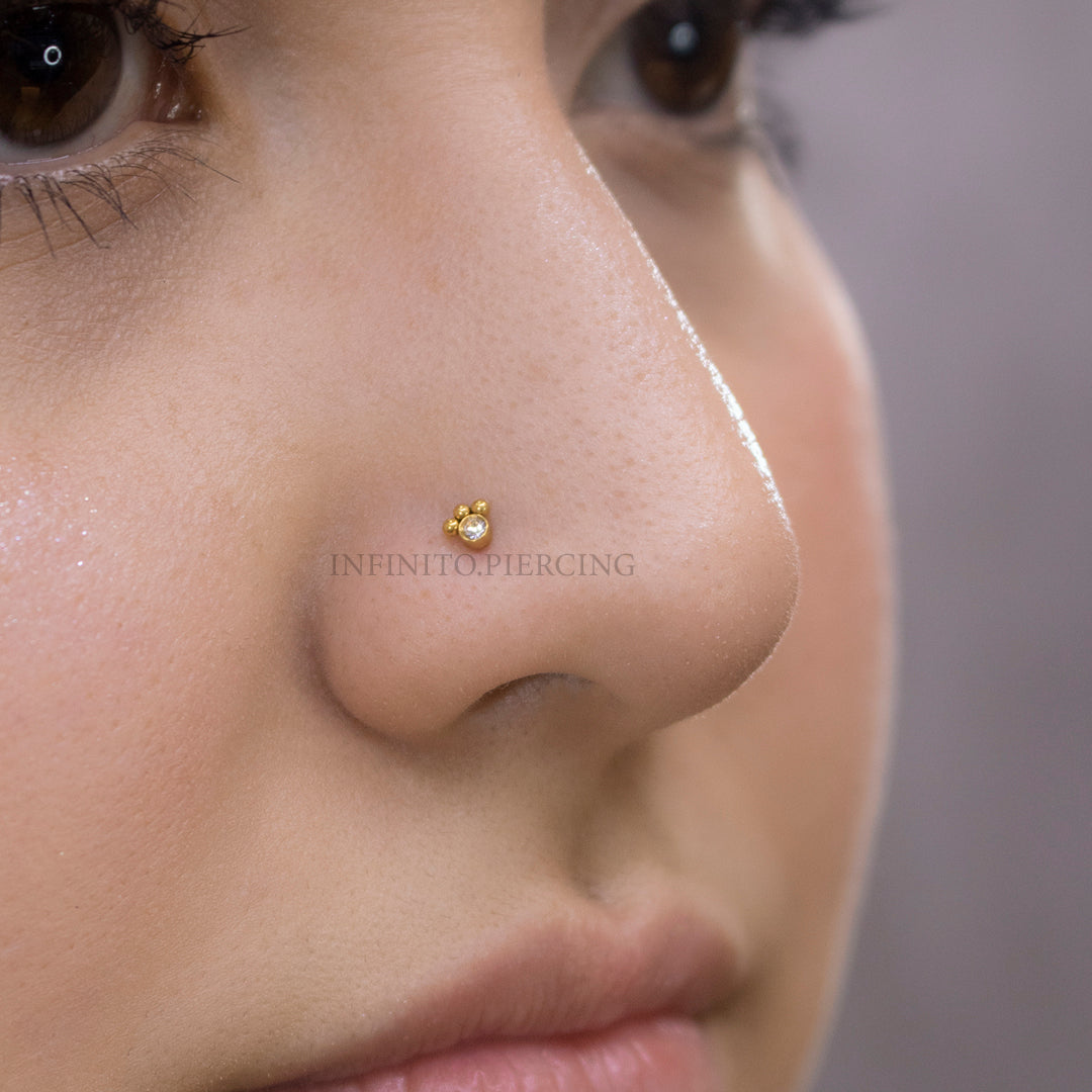 CHISPA NOSTRIL MEDIO SOL ACERO