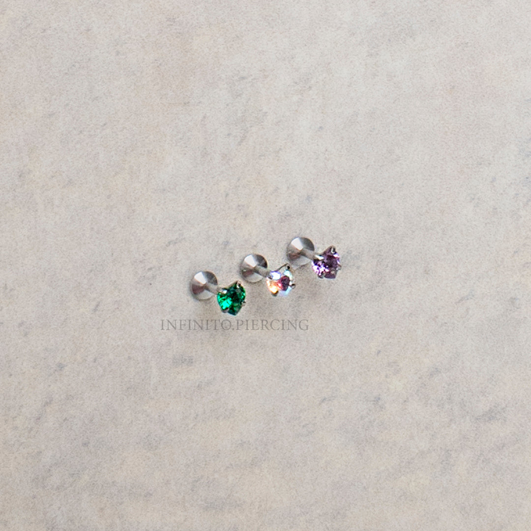 LABRET CORAZÓN IRIS TITANIO