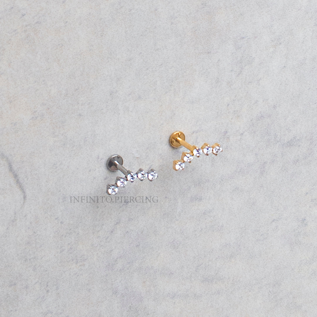 LABRET CLUSTER ZIRCONIAS TITANIO