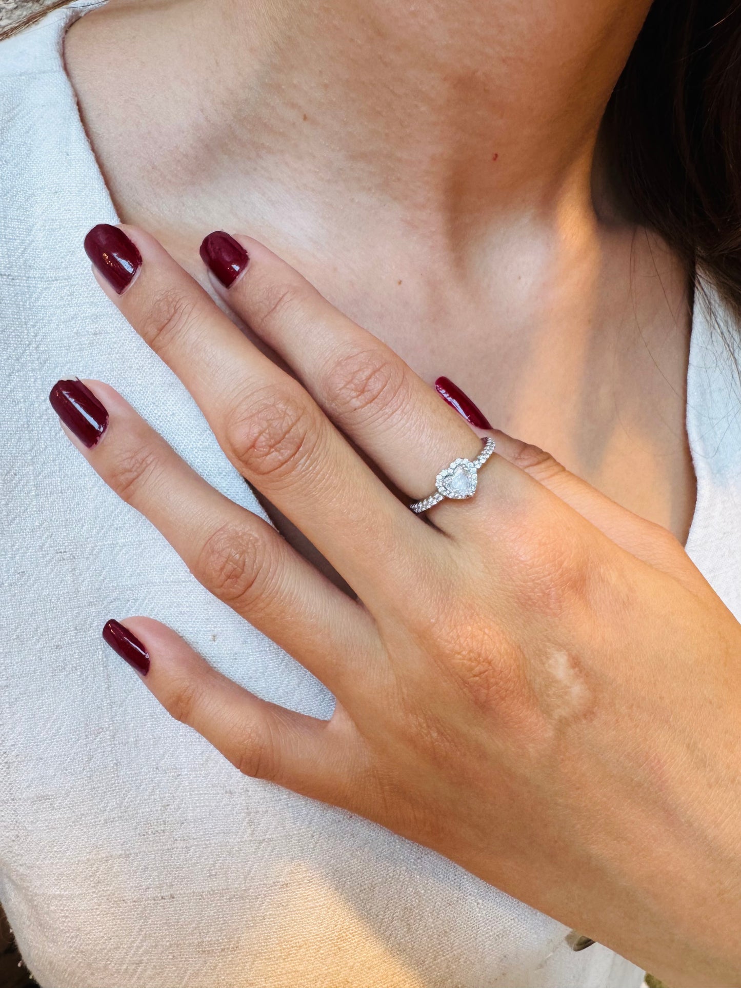 ANILLO HEART PLATA