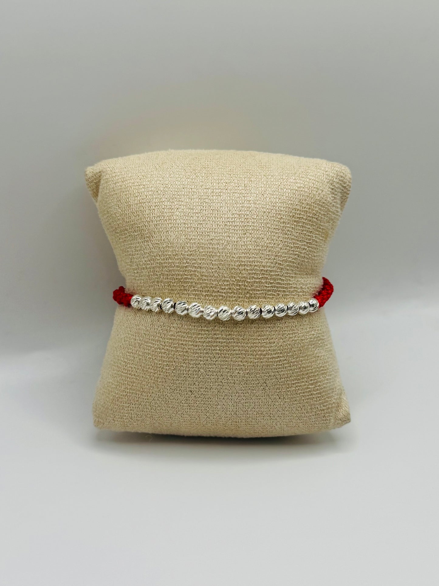 PULSERA TEJIDA PLATA