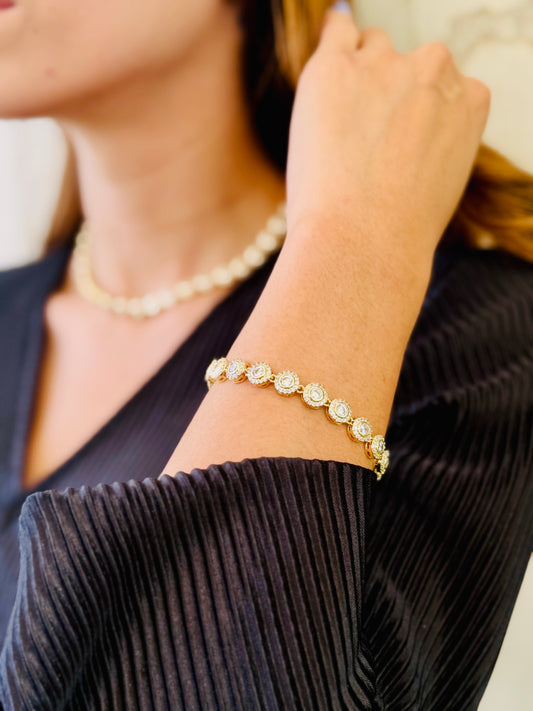 PULSERA ZIRCONIA COVERGOLD