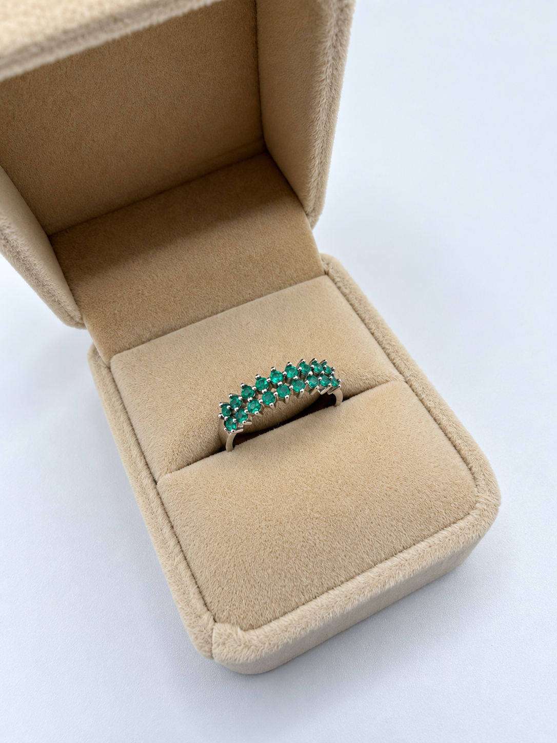 ANILLO SOLEIL ESMERALDA