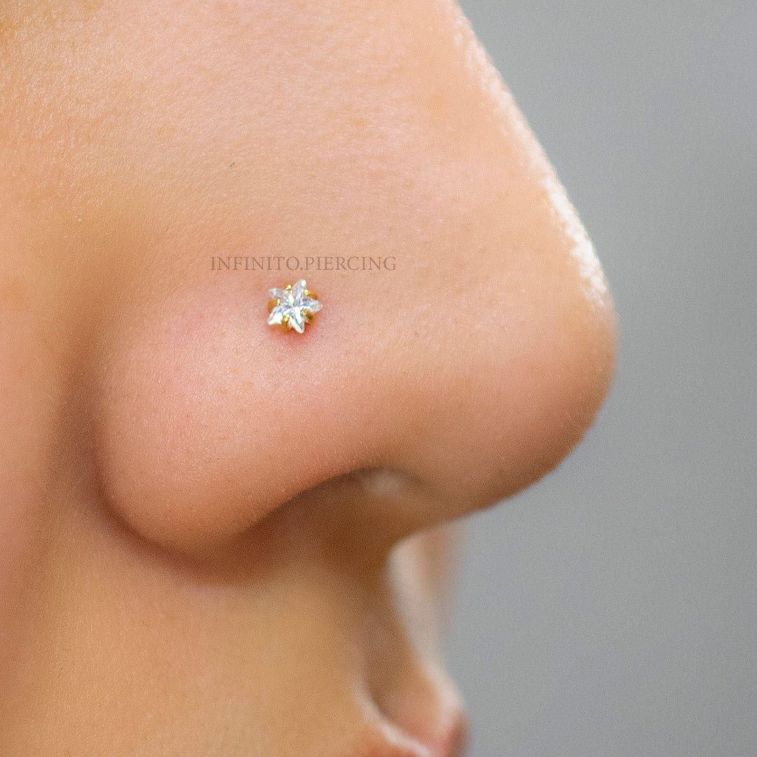 CHISPA NOSTRIL ESTRELLA ACERO