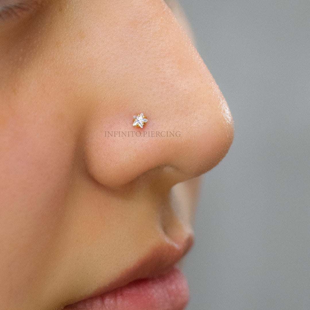 CHISPA NOSTRIL ESTRELLA ACERO