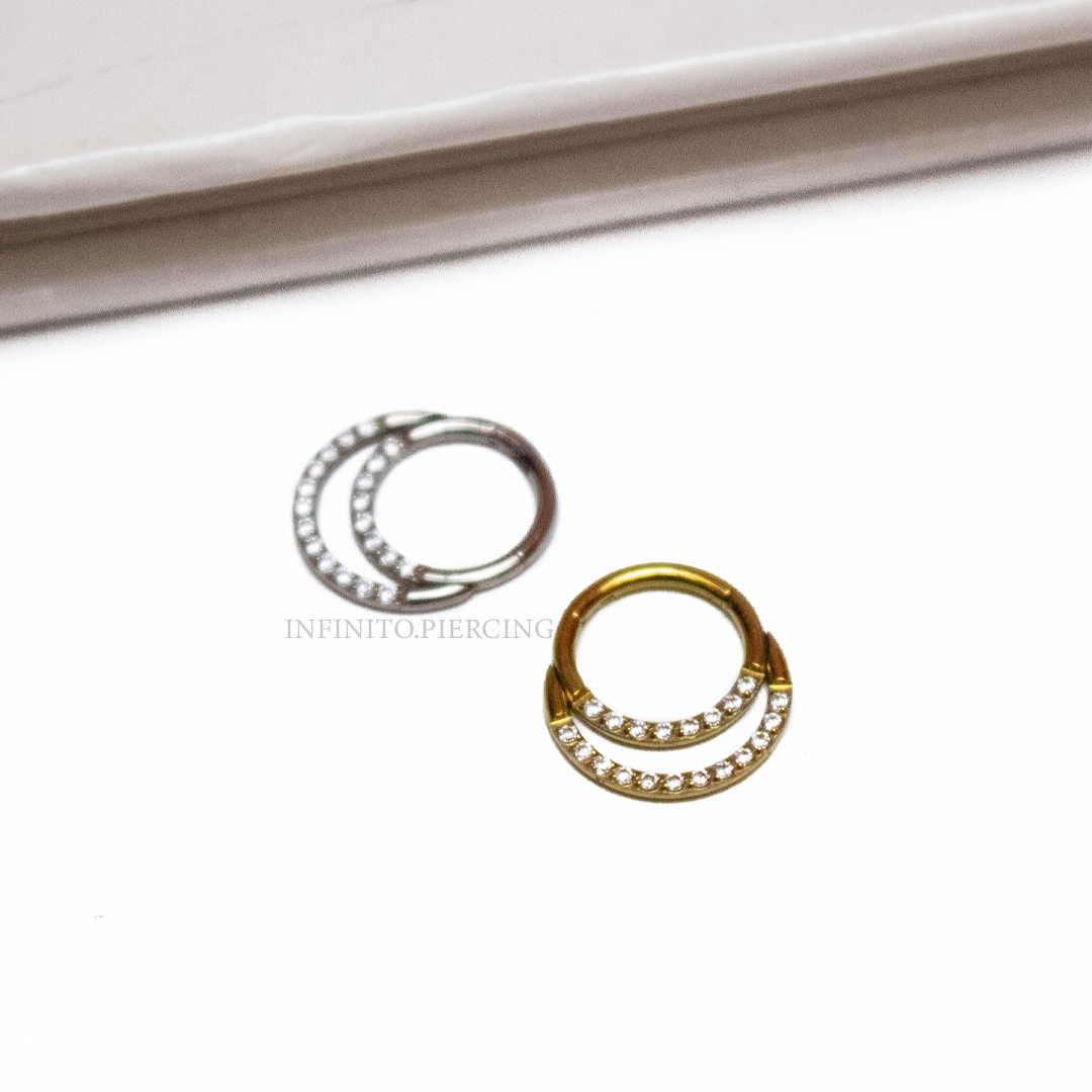 ARO CLICKER ZIRCONIA DOBLE LÍNEA TITANIO