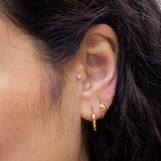 LABRET MINI CORAZÓN ZIRCONIA TITANIO