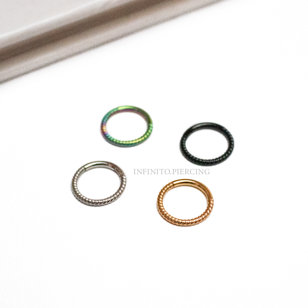 ARO CLICKER TRENZA ACERO