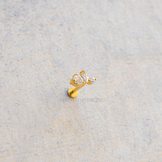 LABRET ANY MOISSANITA ORO 18K