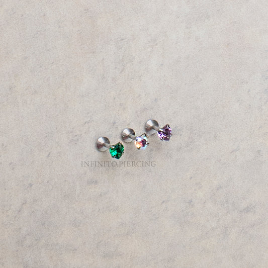LABRET CORAZÓN IRIS TITANIO