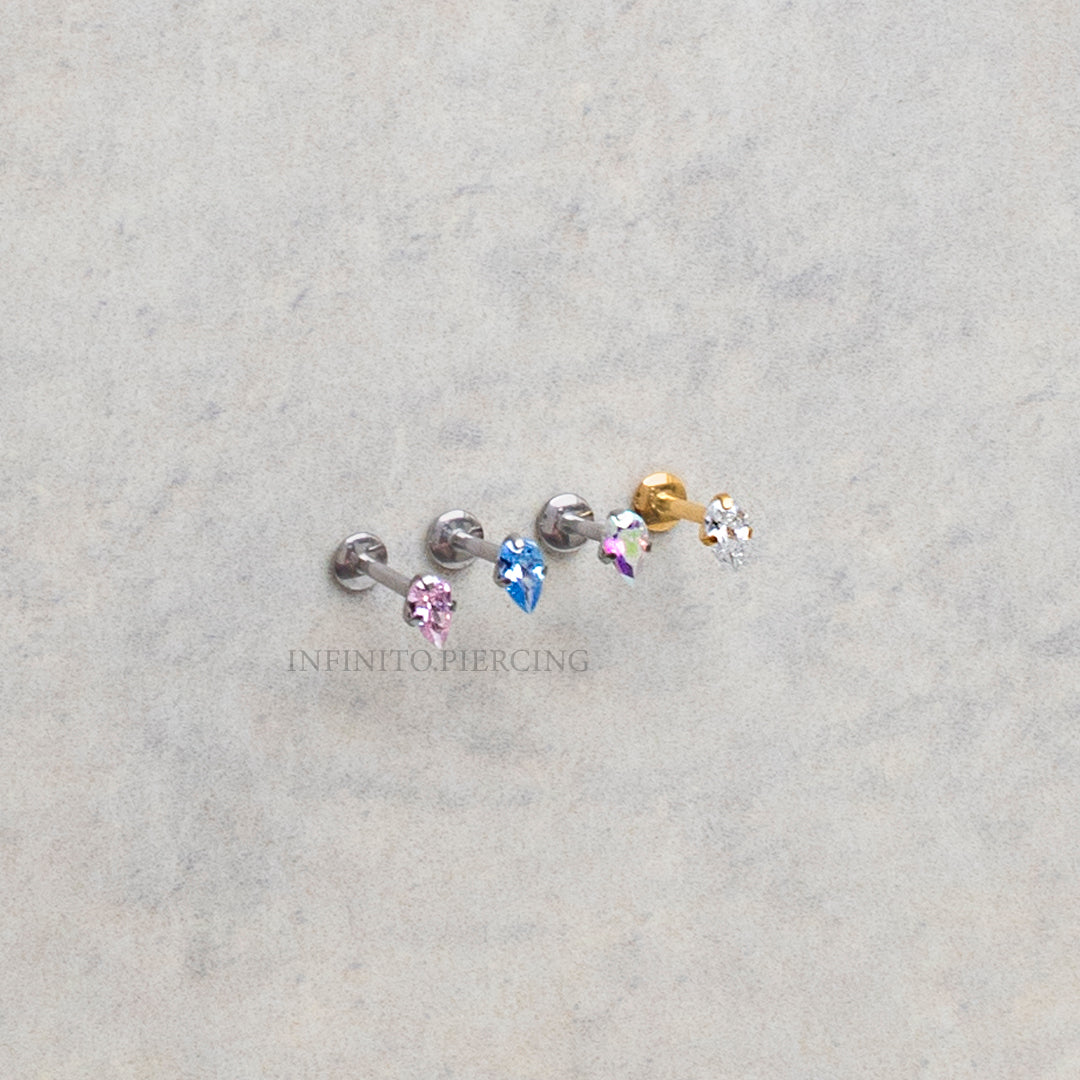 LABRET LÁGRIMA TITANIO