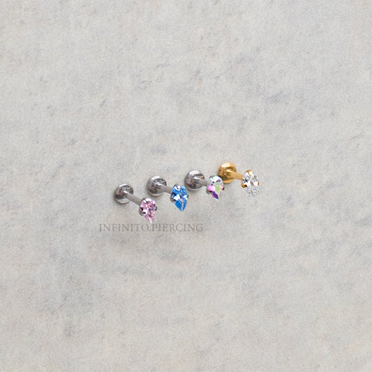 LABRET LÁGRIMA TITANIO