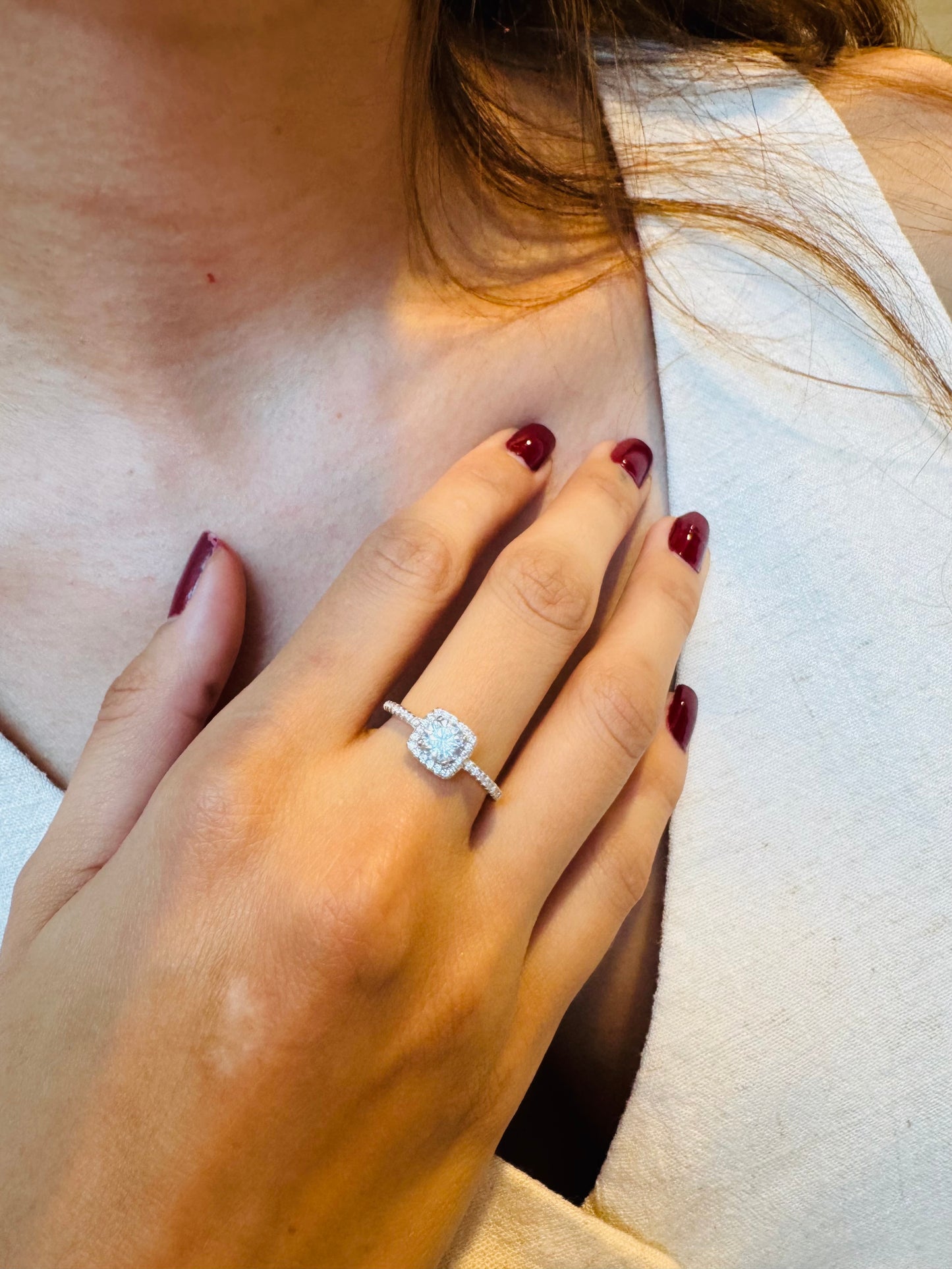 ANILLO HALO PLATA