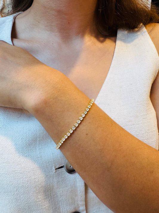 PULSERA RADIANCE BLANCA COVERGOLD