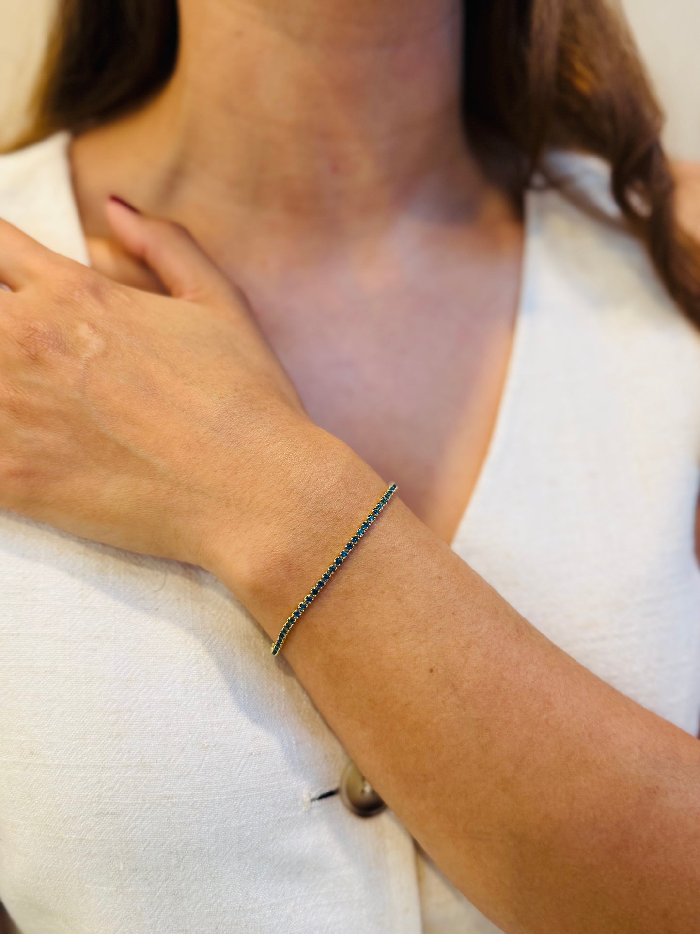 PULSERA RADIANCE MINI AZUL COVERGOLD