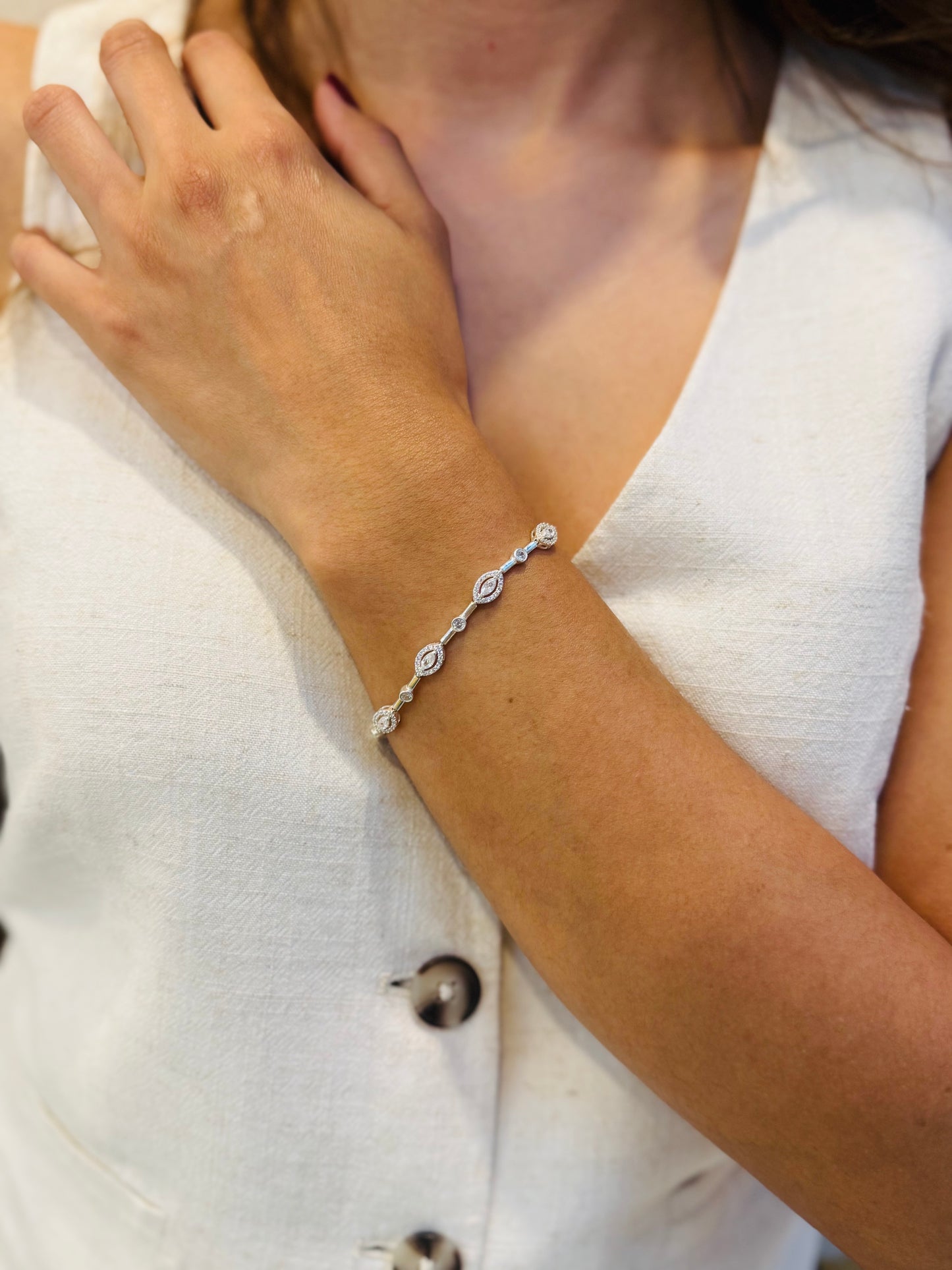 PULSERA HALO SHINE PLATA