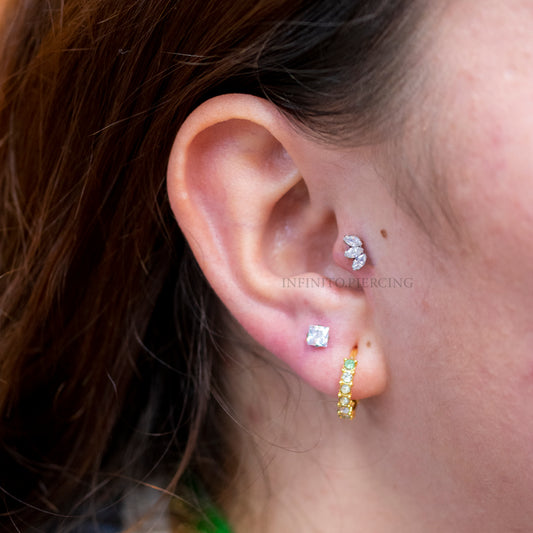 LABRET MARQUISE ZIRCONIA TITANIO